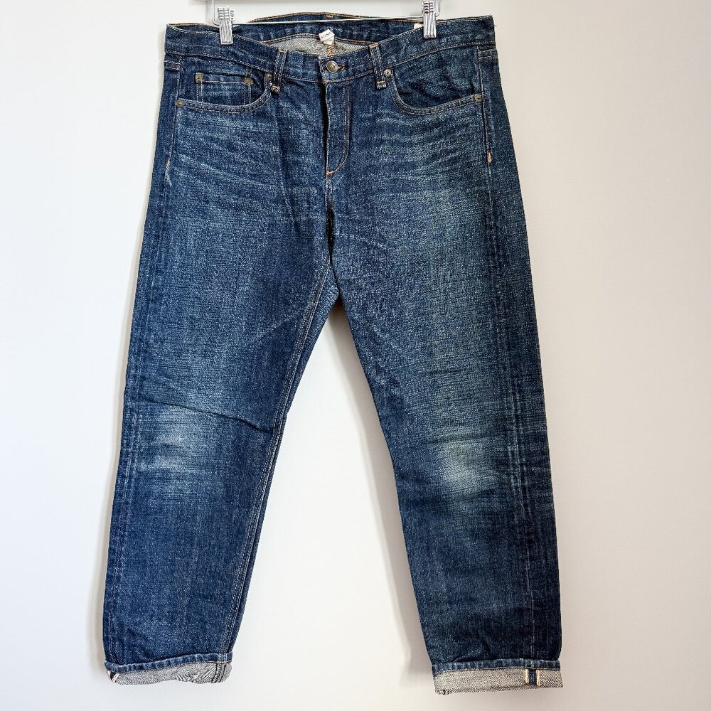 rag & bone Dark Blue Boyfriend Selvedge Jeans